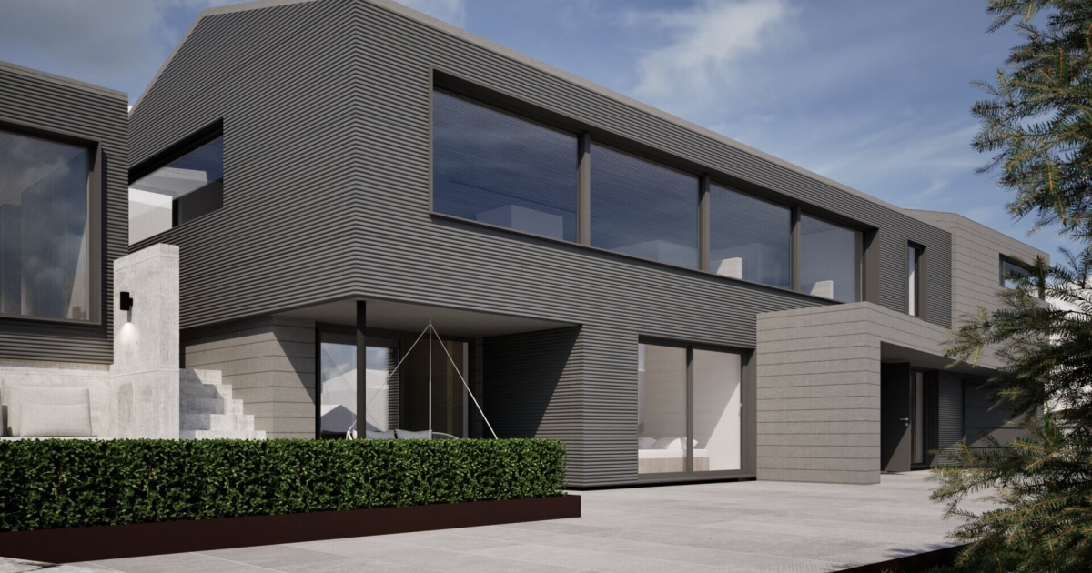 Visuell oppgradering av enebolig med nye tilbygg